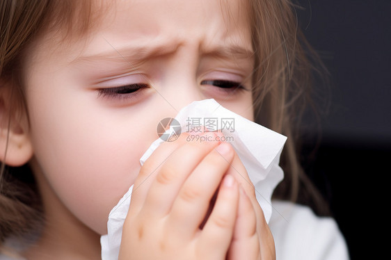 小女孩患过敏性鼻炎图片