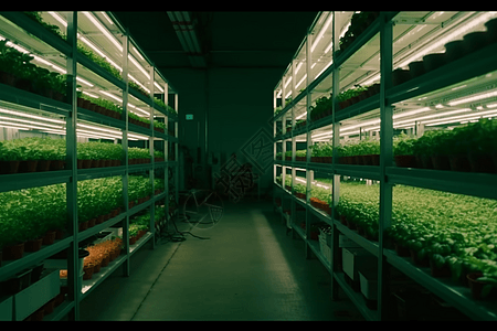 自动化大型室内养殖蔬菜图片
