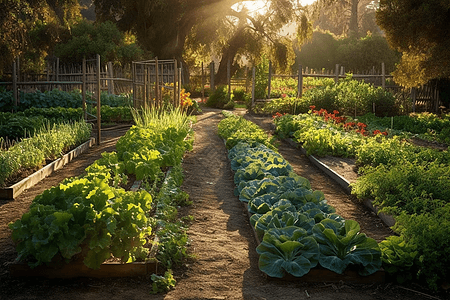 健康的菜园图片