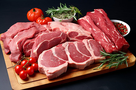 新鲜肉类新鲜的食品生肉背景