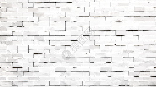 排列整齐的白石砖墙图片