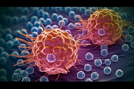 癌细胞的繁殖过程概念图图片