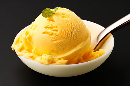 芒果味的冰淇淋图片