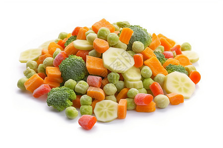 绿色冷冻蔬菜图片