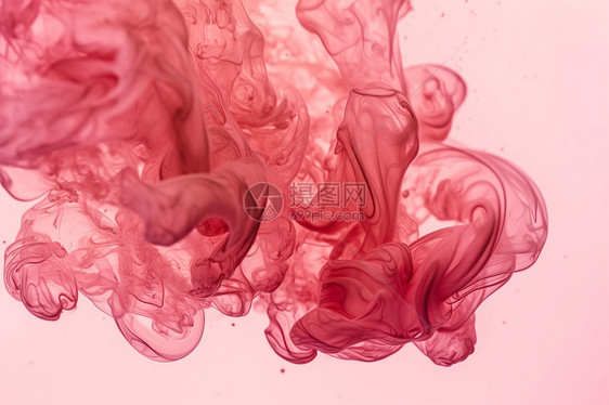 抽象单色烟粉色图片