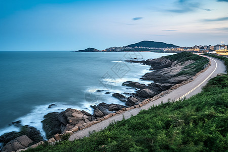 海岛海岸线风景图片