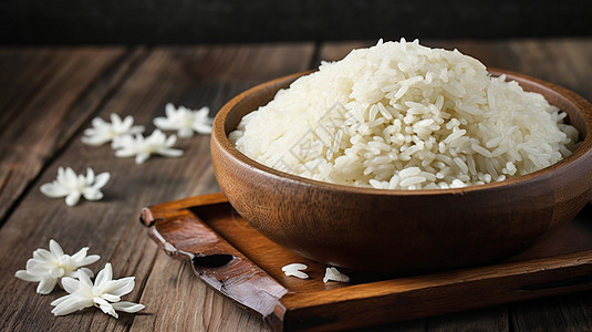 一碗香喷喷的新鲜大米饭图片