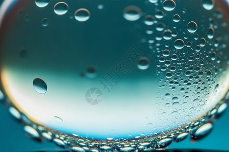 水滴球形气泡背景图片