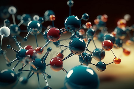 3d分子化合物微生物学化学遗传学概念设计图片
