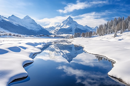 美丽的雪山图片