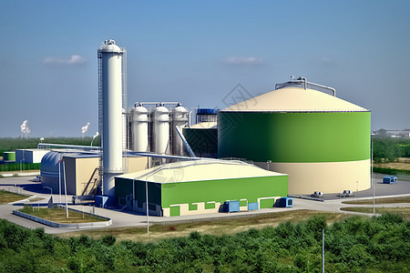 清洁能源沼气厂图片