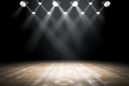 灯光下的舞台背景图片