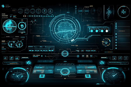 可穿戴技术的控制面板图片