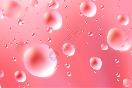 粉红色凝胶气泡图片