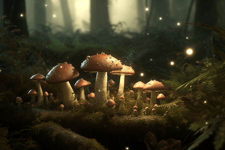 童话里的蘑菇图片