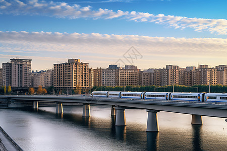 城市河流景观图片