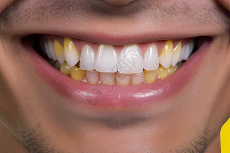 牙齿氧化的男性图片