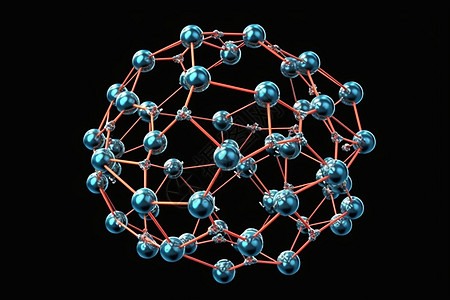 生物体内分子结构背景图片