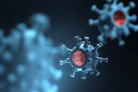 冠状病毒3D图像图片
