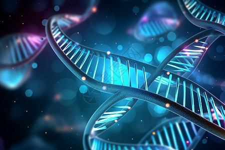 医学背景上的DNA链背景图片