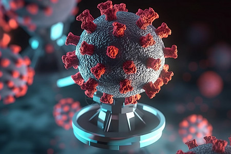 冠状病毒3D图像图片
