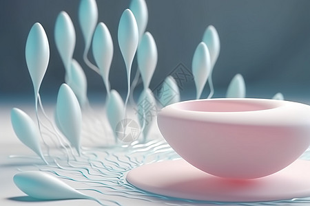 碗碟子美丽的生育概念设计图片