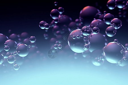 液体气泡分子创意背景图片