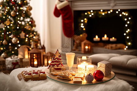 圣诞节和甜品美食图片