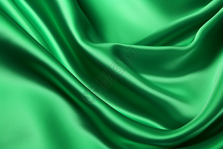 折叠绿色丝绸图片