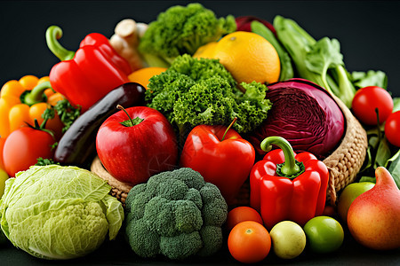 特色农产品蔬果背景图片