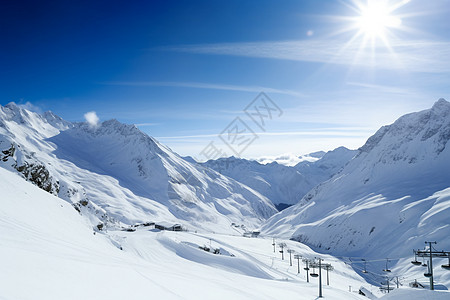 冬季雪山雪景图片