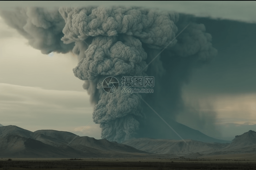 火山背景图片
