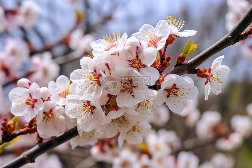 春天绽放的桃花图片