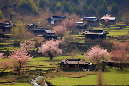 田园风光春景图片