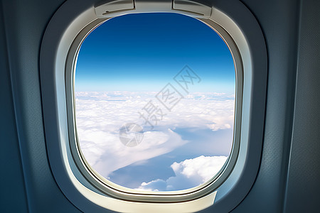飞机客舱窗户背景图片