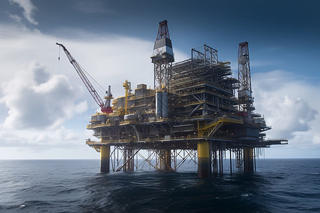 北海石油平台图片