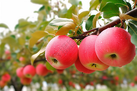 农村苹果种植园图片