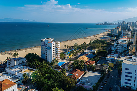 沿海城市风景图片