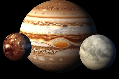 太空中冥王星的概念图背景图片