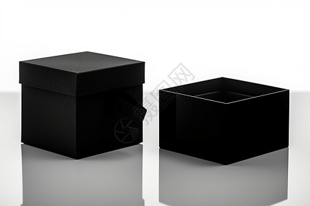 黑色礼物盒图片