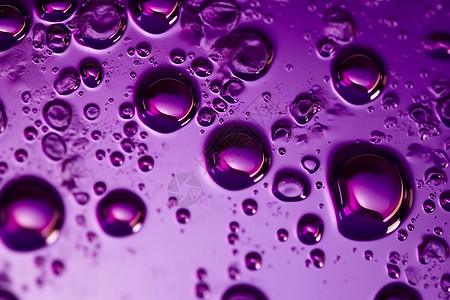 紫色气泡抽象背景图片