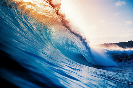 海洋巨大的海浪图片