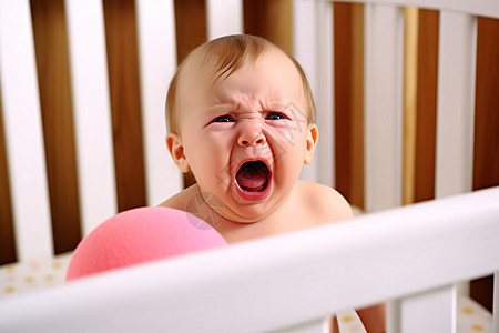 婴儿在哭泣图片