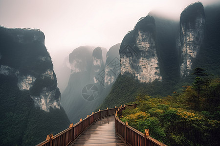 天门山景观图片