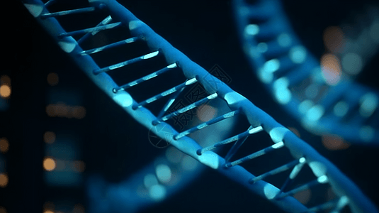 模糊的DNA结构图片