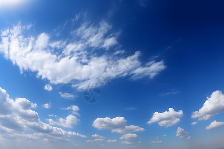 晴朗的天空与云图片