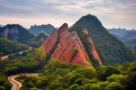 丹霞地貌美景图片