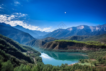 美丽的山谷风景图片