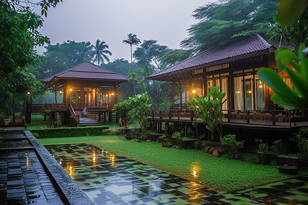 潮湿的阴雨天图片