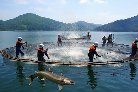 千岛湖捕鱼千岛湖的渔民捕鱼背景